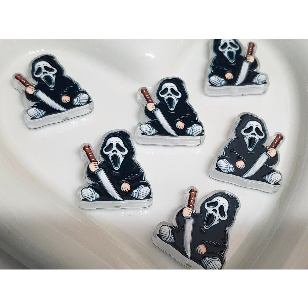 Ghost Beads 2 Pcs Focal Beads Beaded Pen Jewelry Making Crafts Charms Earrings
